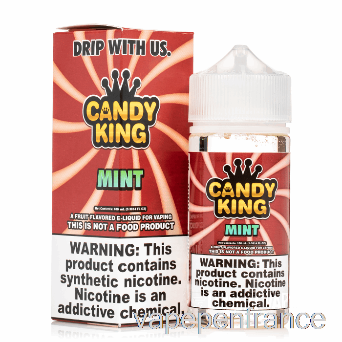 Menthe - Candy King - Stylo Vape 100 Ml 6 Mg